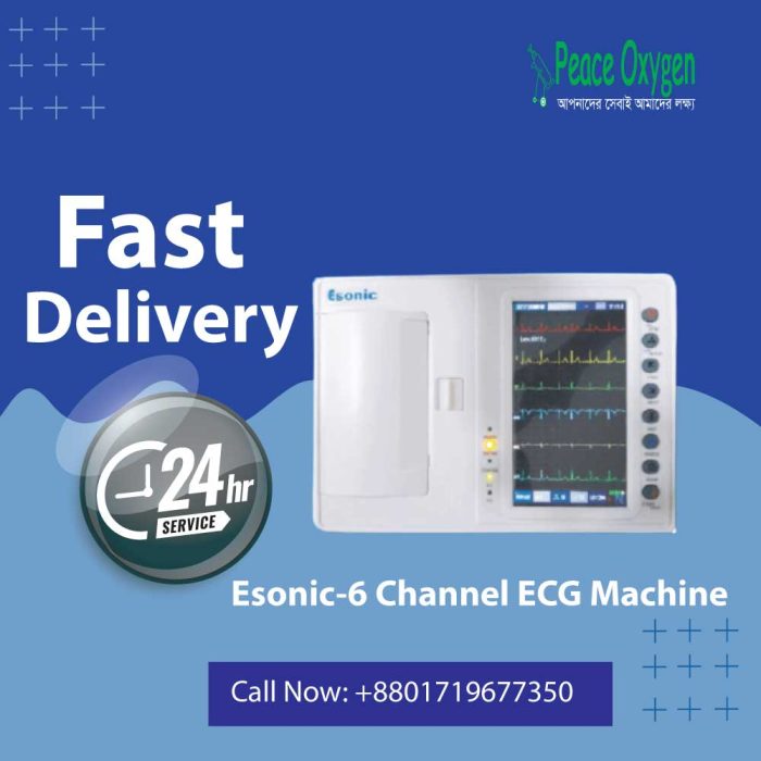 Esonic-6 Channel ECG Machine