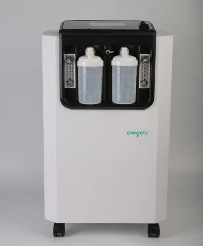 Owgels 10L oxygen concentrator with two humidifier bottles