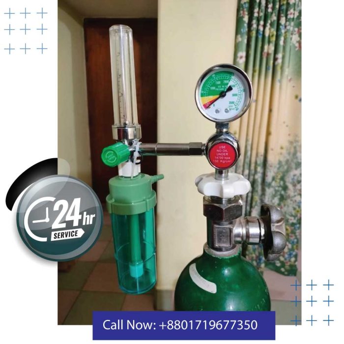 portable cylinder with flow meter