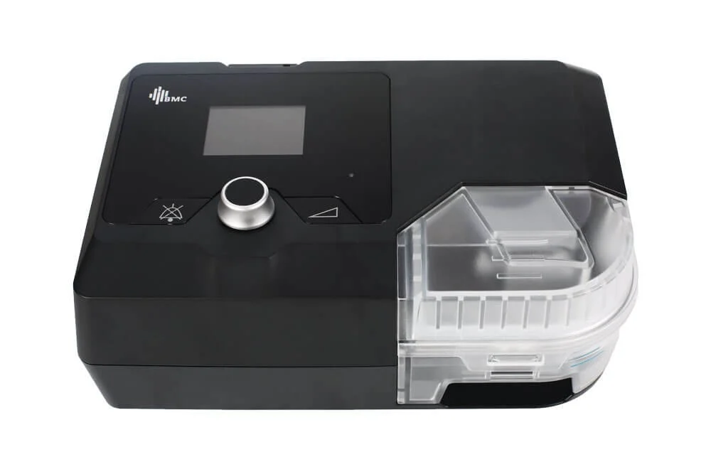 BMC G2S series CPAP machine with humidifier, front view