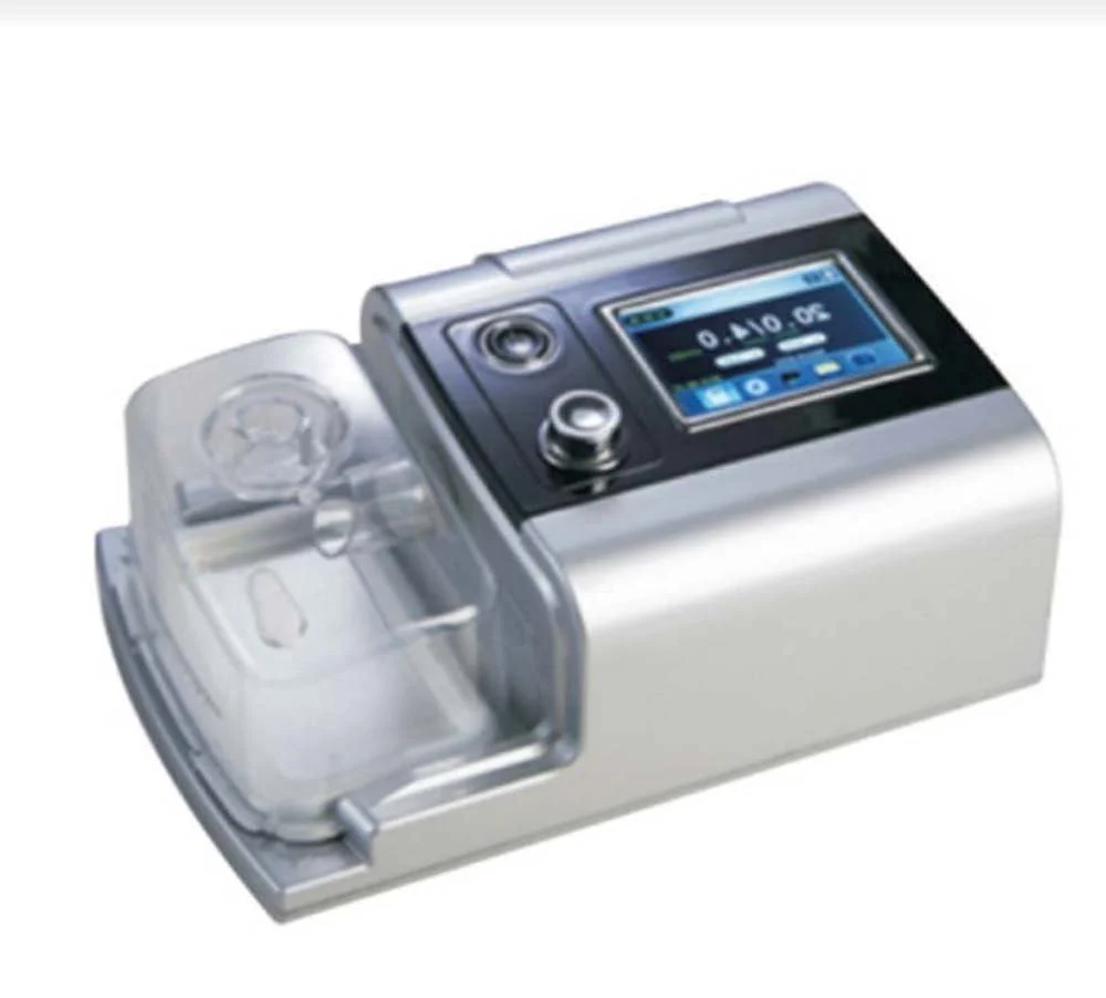 BiPAP machine with humidifier and colour display